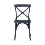 X Back Side Chair- Navy - Image 4