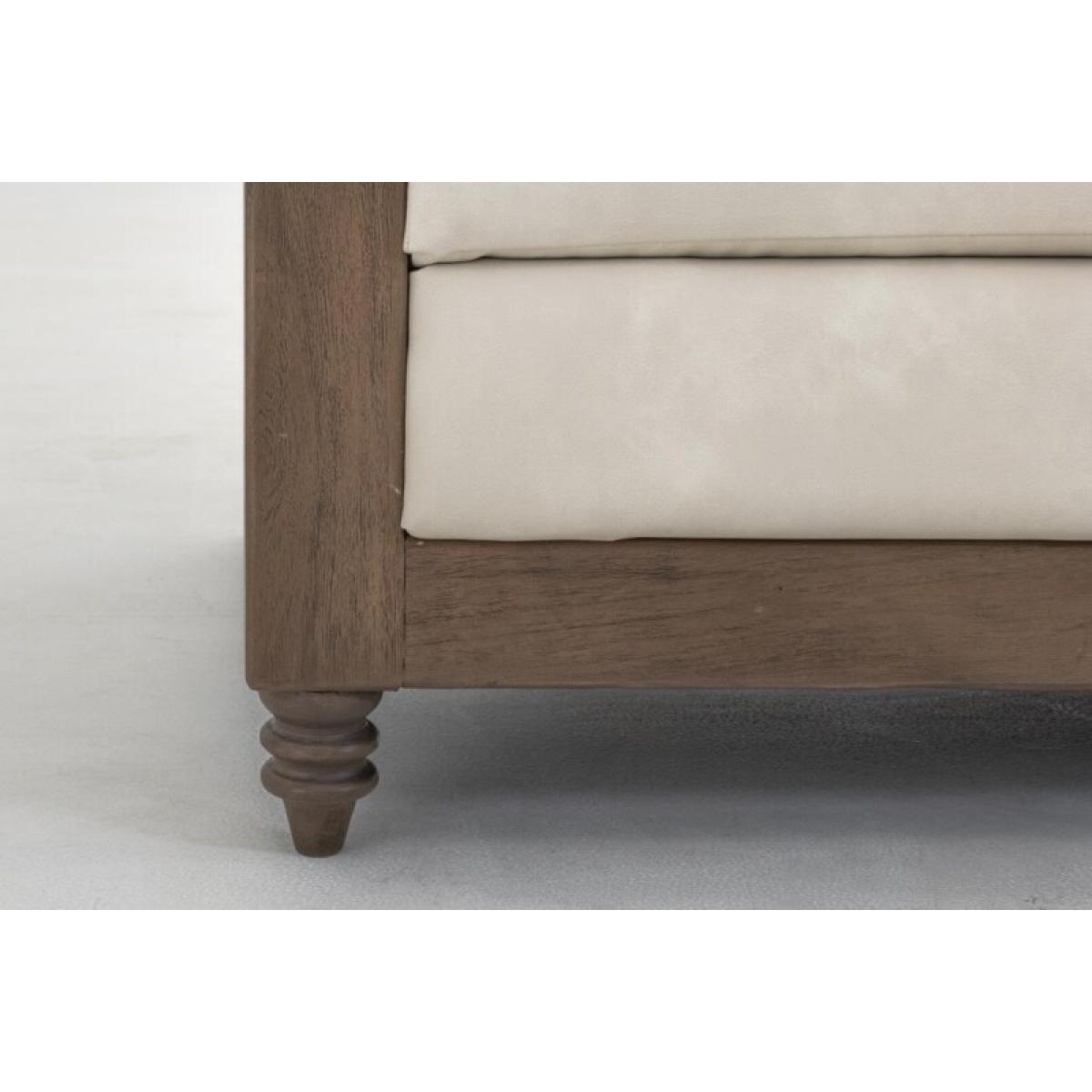 Wooden Frame, Upholstered Loveseat - Xel-Ha II - Image 9