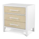 Miramar Electrified 3-drawer Woven Nightstand