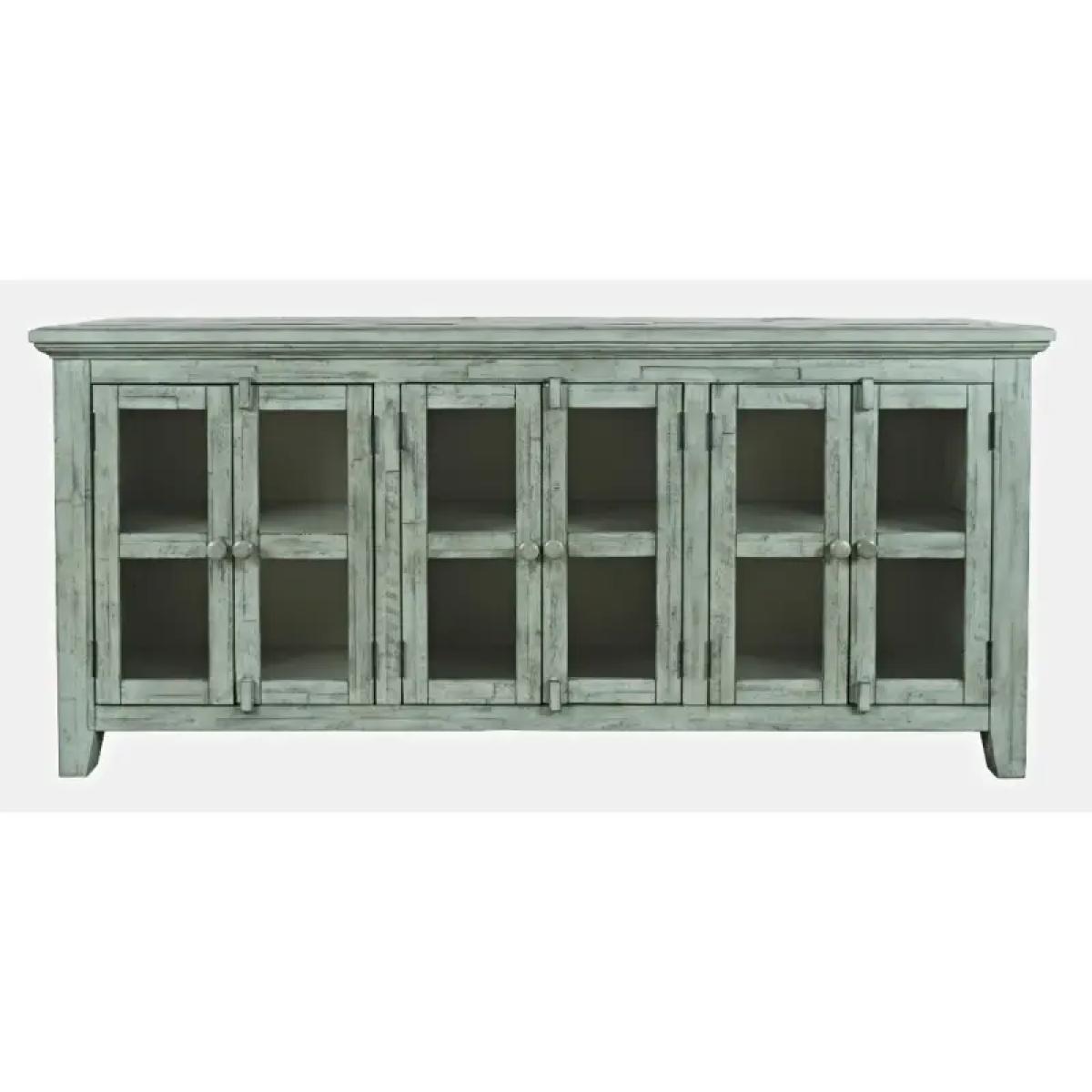 Rustic Shores 6 Door Low Accent Cabinet - Image 2