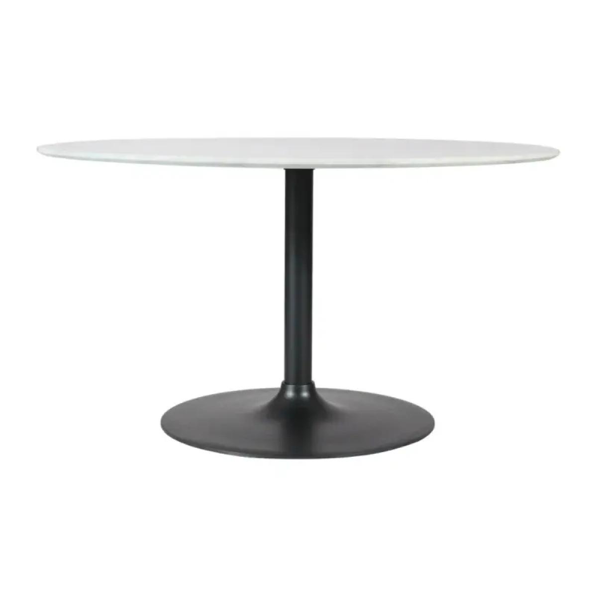Rowan 42" Round Marble Pedestal Dining Table - Image 2