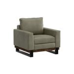 Metal & Wood Base, Armchair - Blackburn