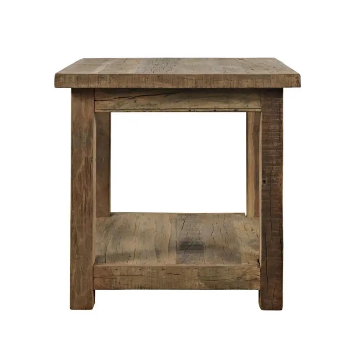 Reclamation Salvaged Wood End Table - Image 2