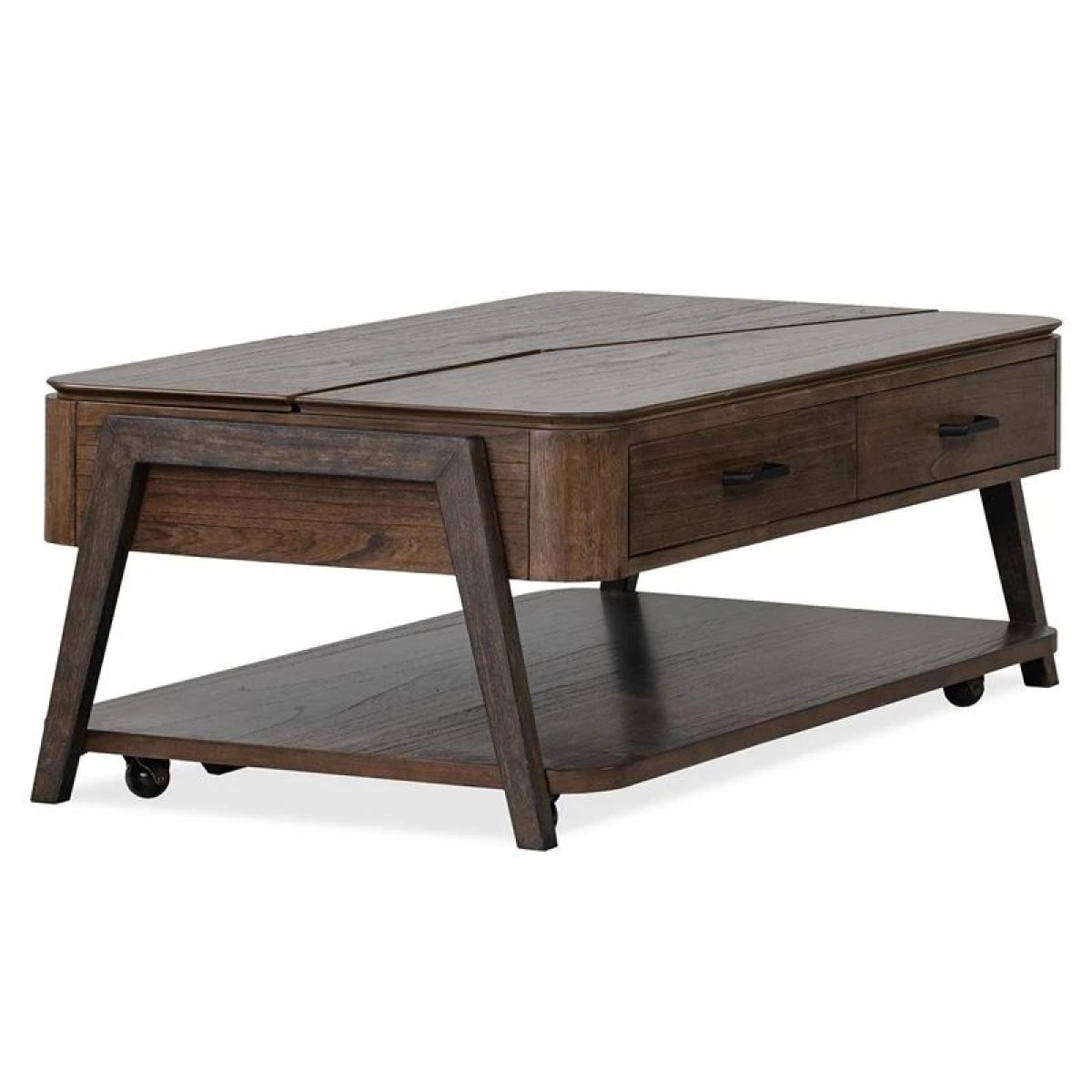 Hallie T6355-50 Lift Top Storage Cocktail Table w/Casters - Image 13