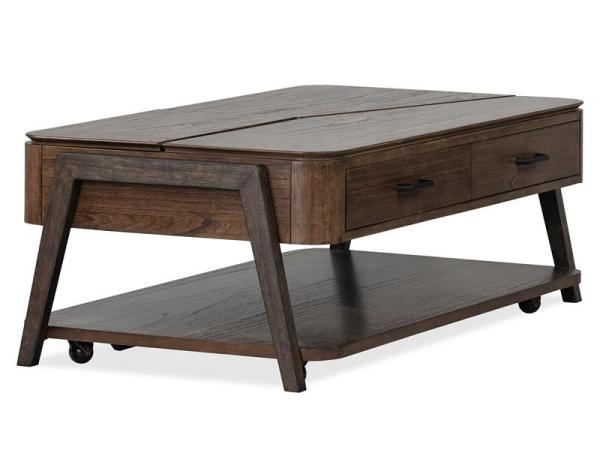 Hallie T6355-50 Lift Top Storage Cocktail Table w/Casters - Image 13