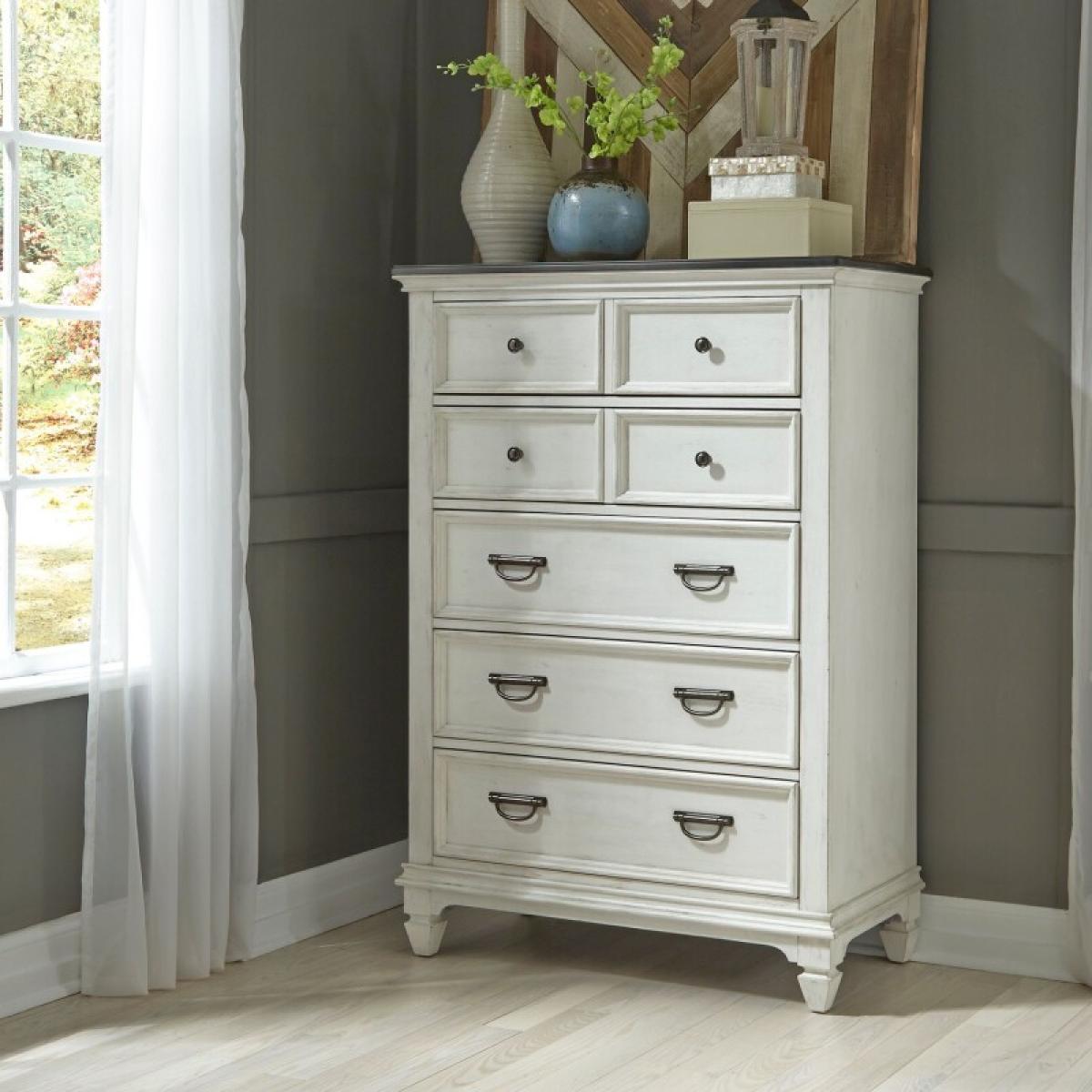 King California Panel Bed, Dresser & Mirror, Chest - Image 7