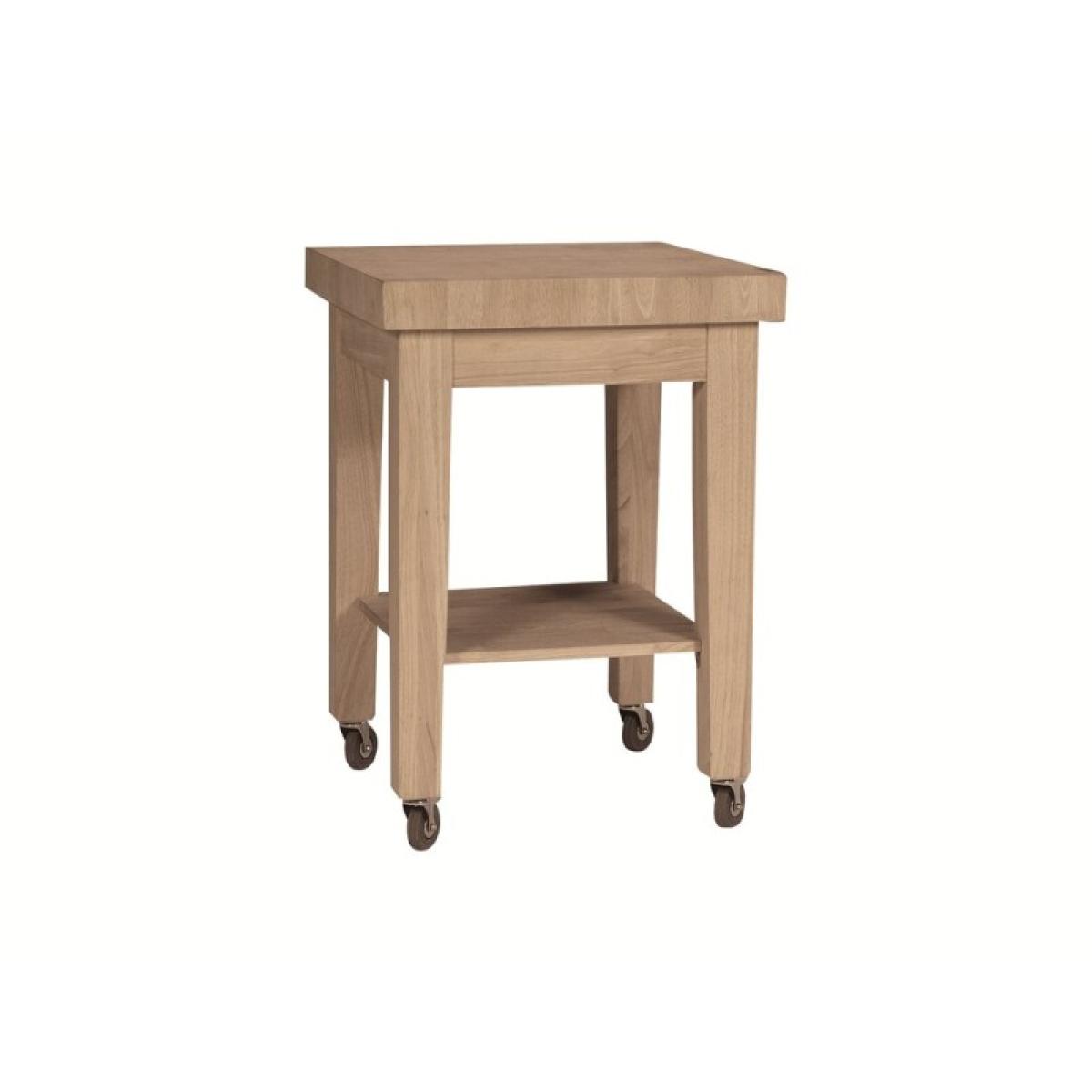 Castored Kitchen Work Center w/ Real Butcher Top - Image 2