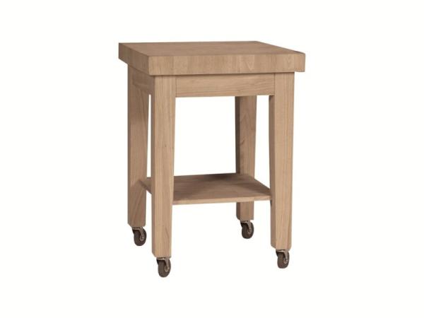 Castored Kitchen Work Center w/ Real Butcher Top