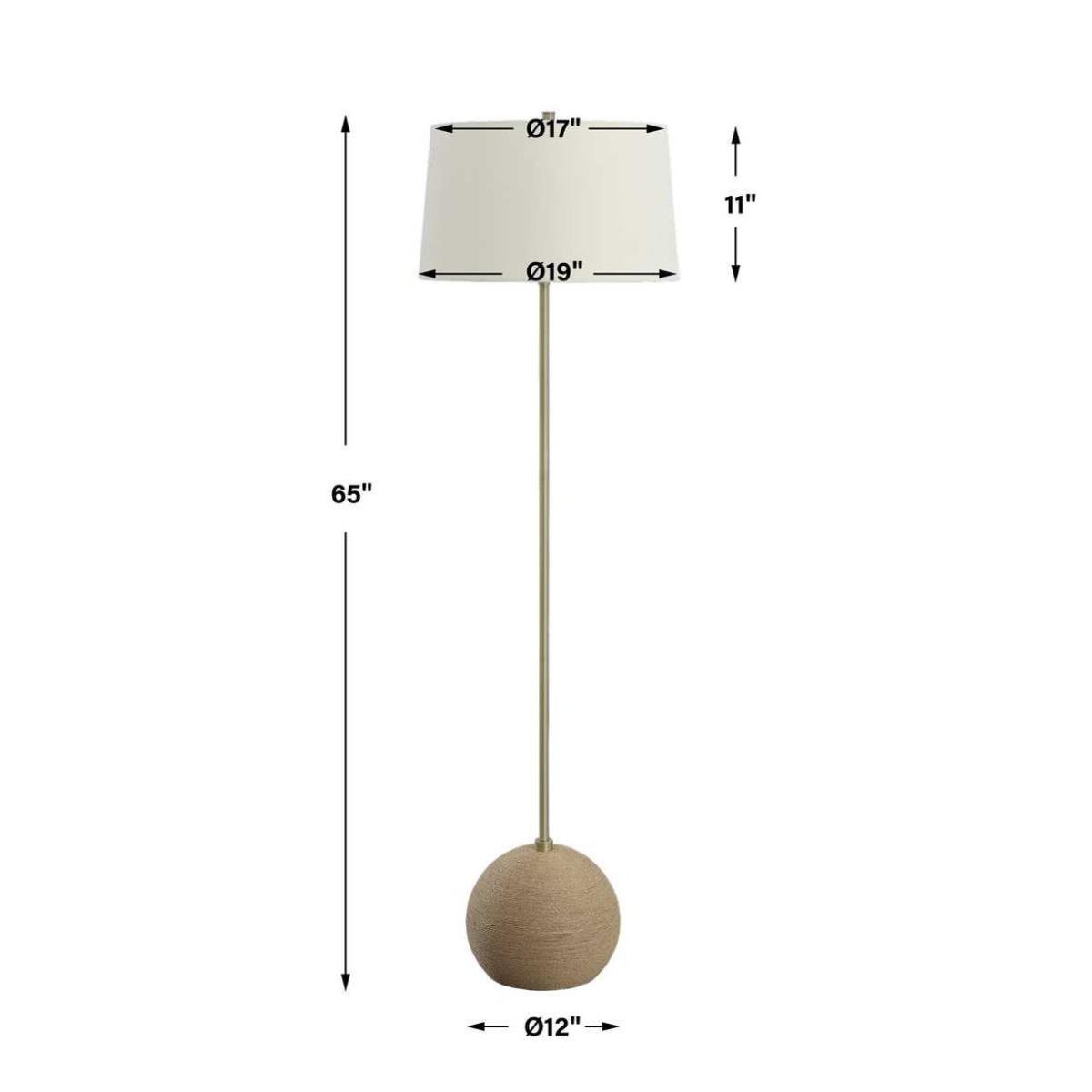 Captiva Floor Lamp, Brass - Image 9