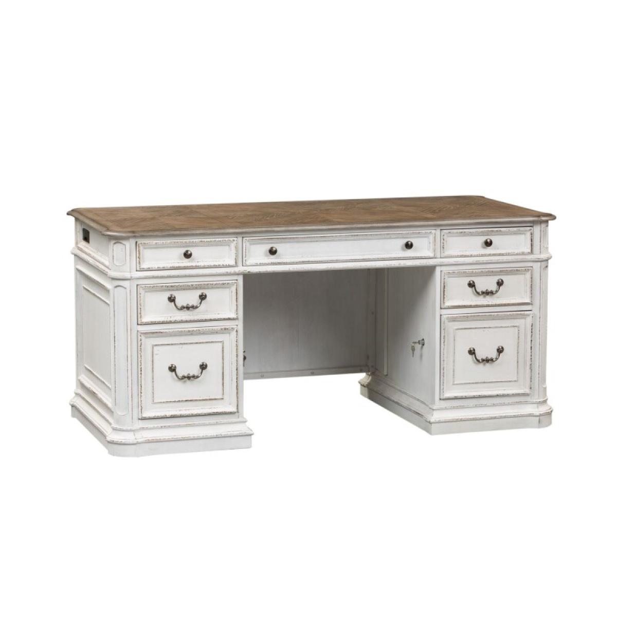 Magnolia Manor Credenza & Hutch - Image 4