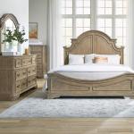 King California Panel Bed, Dresser & Mirror, Chest