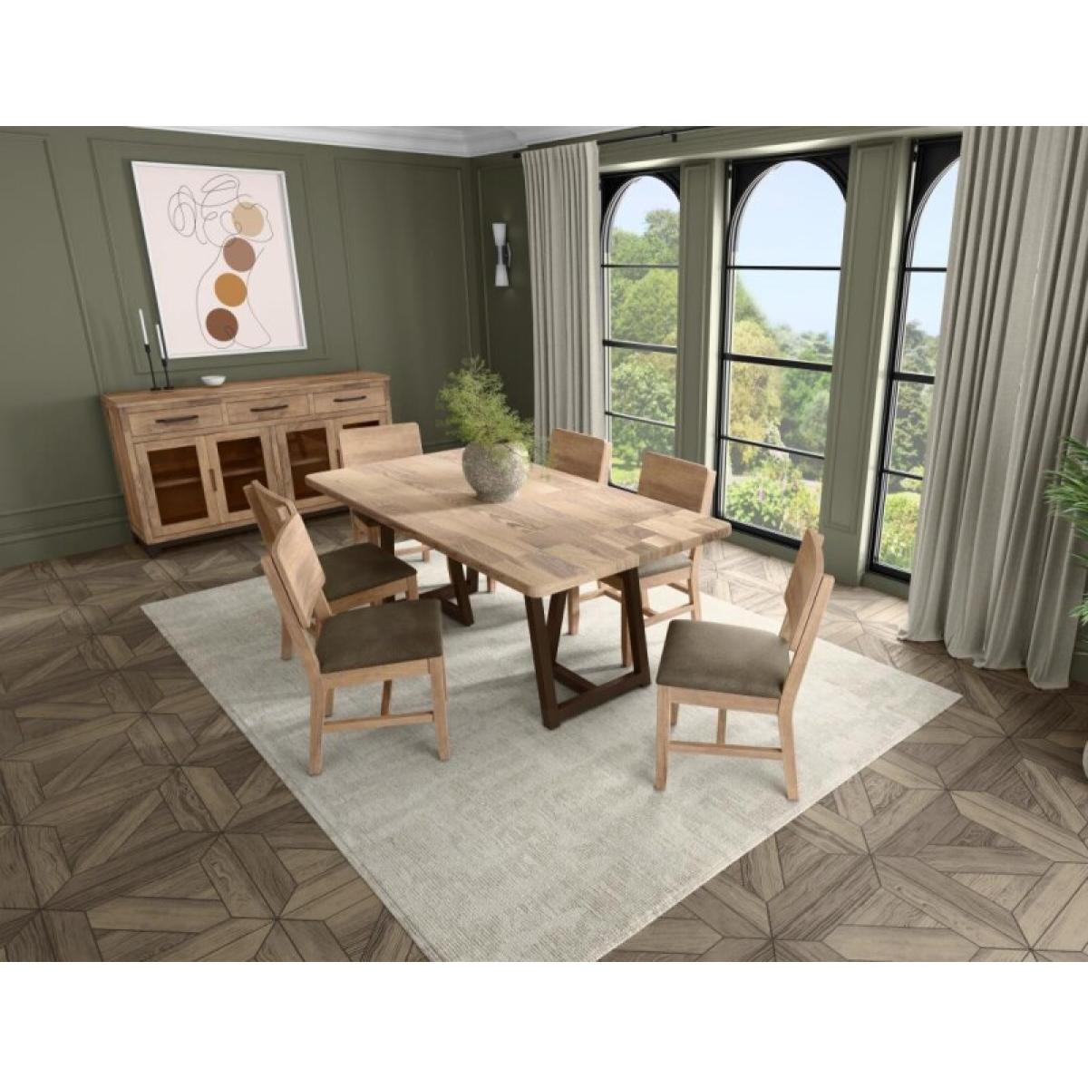 Dining Table Base - Natural Parota - Image 8