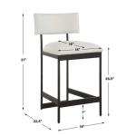 Apsley Counter Stool, Black - Image 8