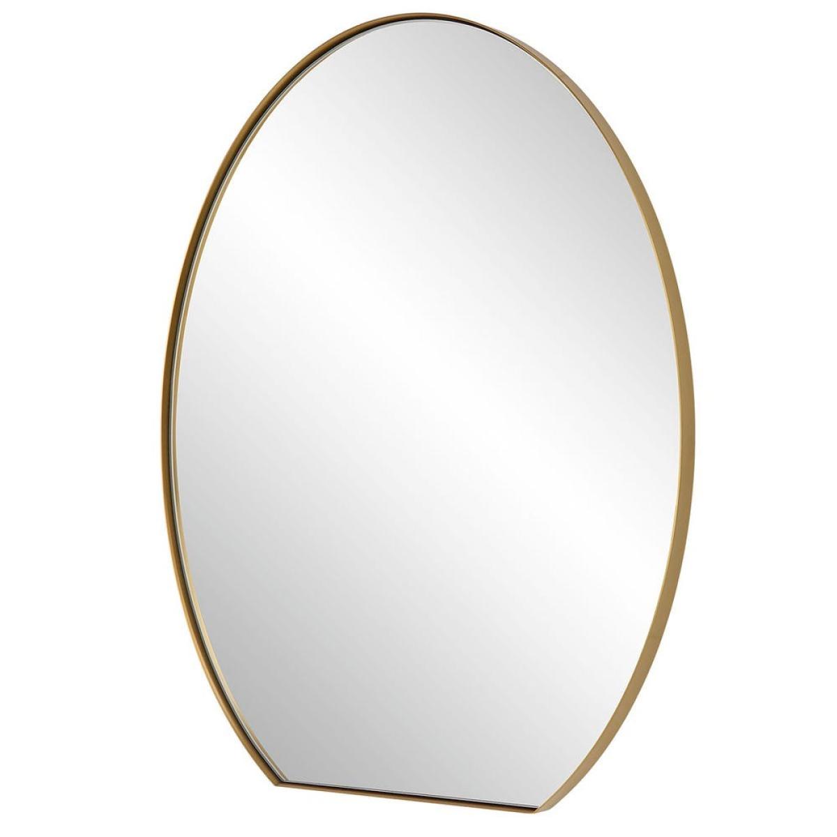 Cabell Oval Mirror, Brass - Image 4
