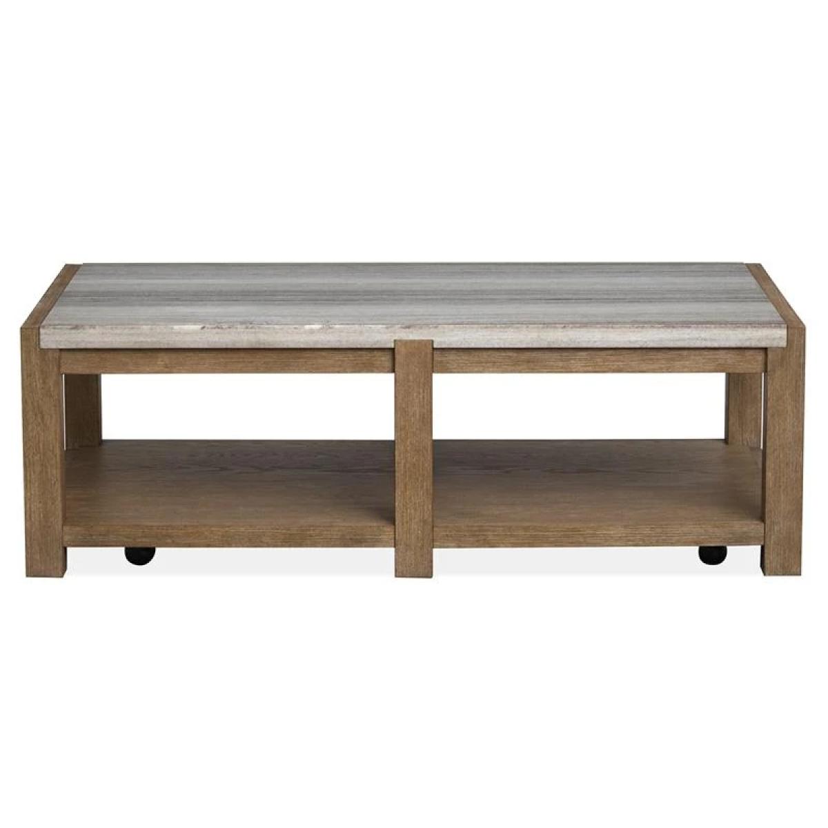 Plum T5768-43 Rectangular Cocktail Table w/Casters - Image 5