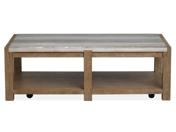 Plum T5768-43 Rectangular Cocktail Table w/Casters - Image 4