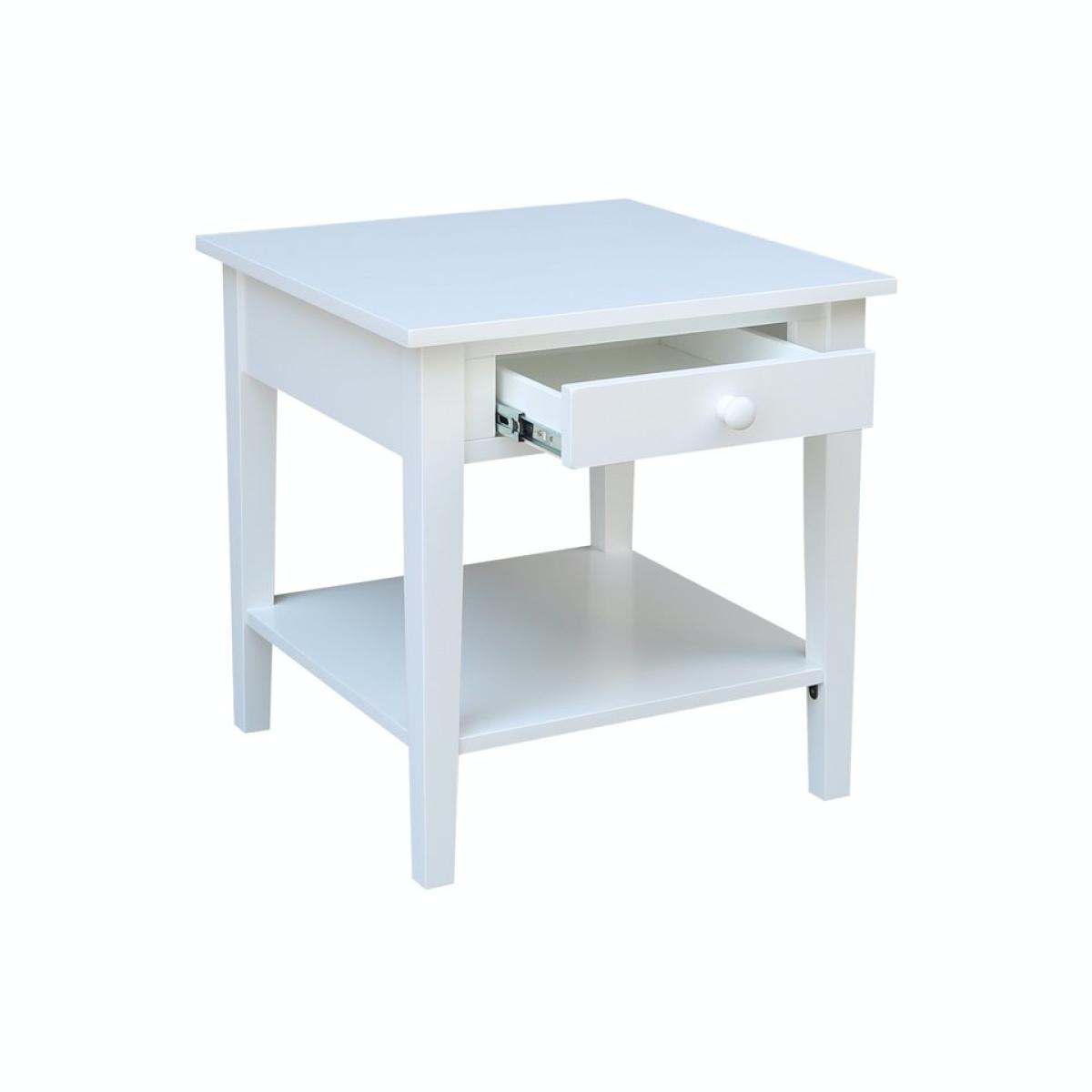Destinations Collection - Spencer End Table in Pure White - Image 3