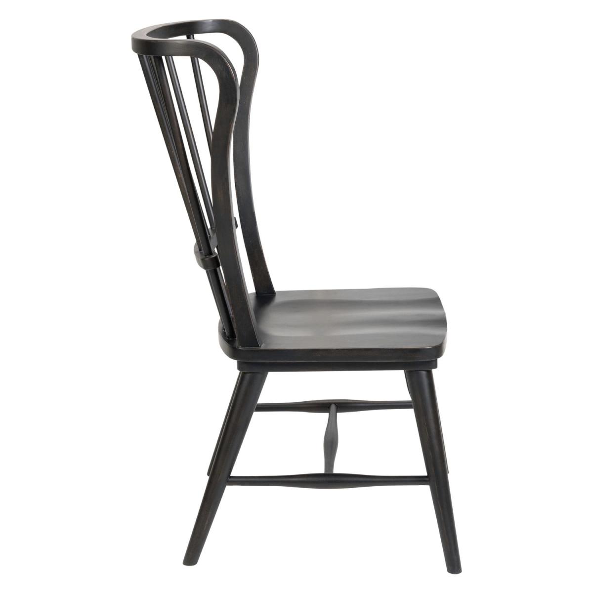 River Place Windsor Back Side Chair - Black (RTA) - Image 4