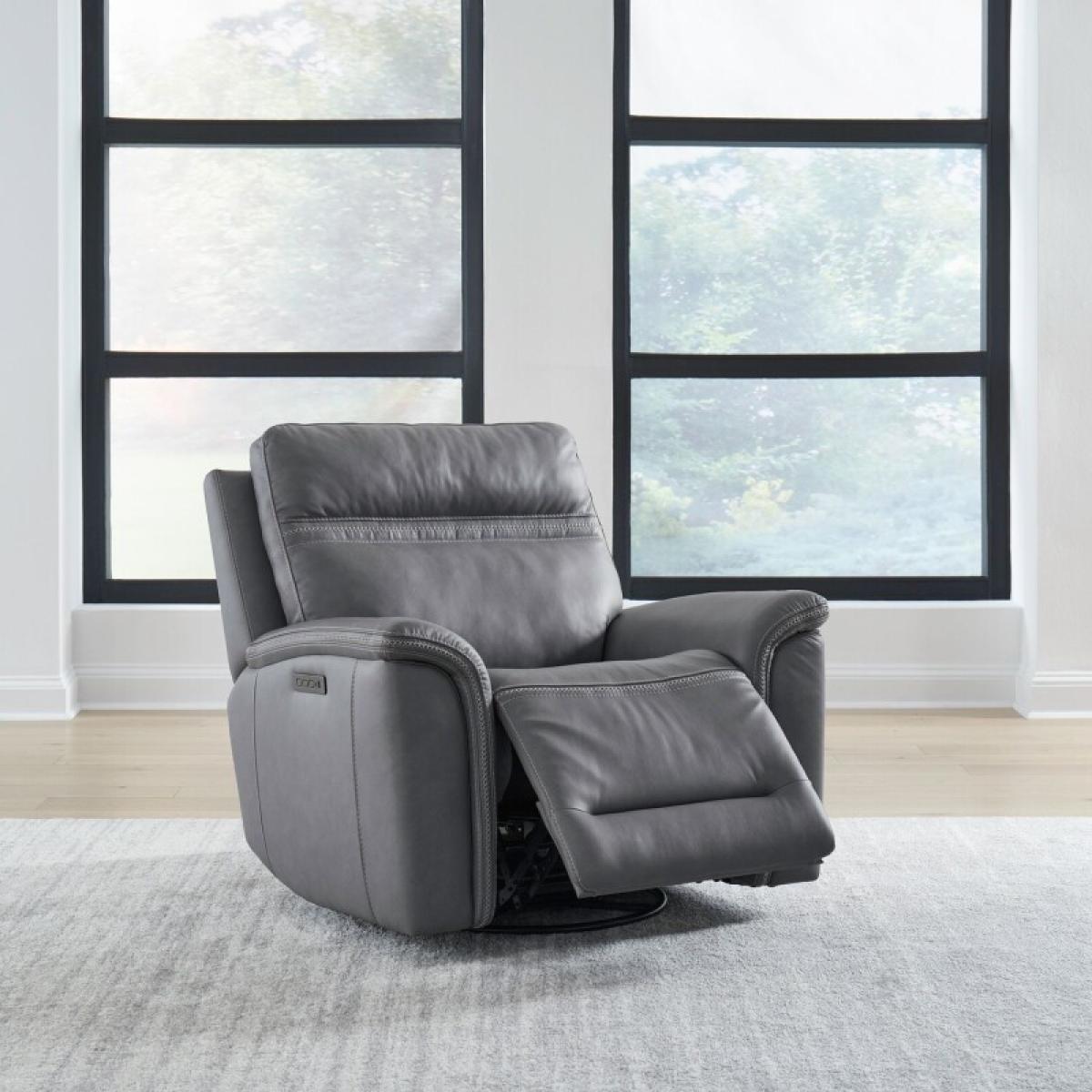 Cooper SG Recliner P3 - Blue Gray - Image 4