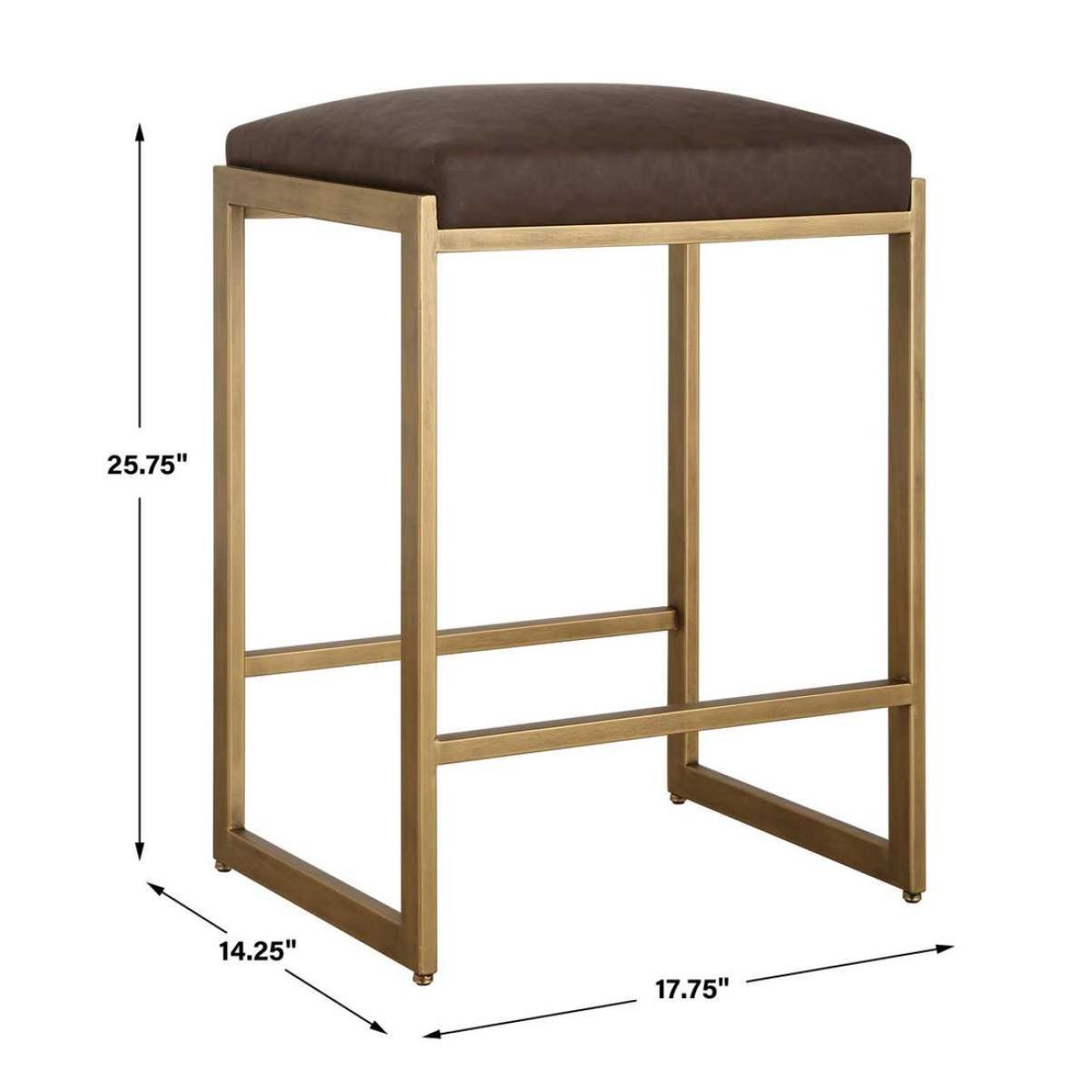 Atticus Counter Stool, Gold - Image 8