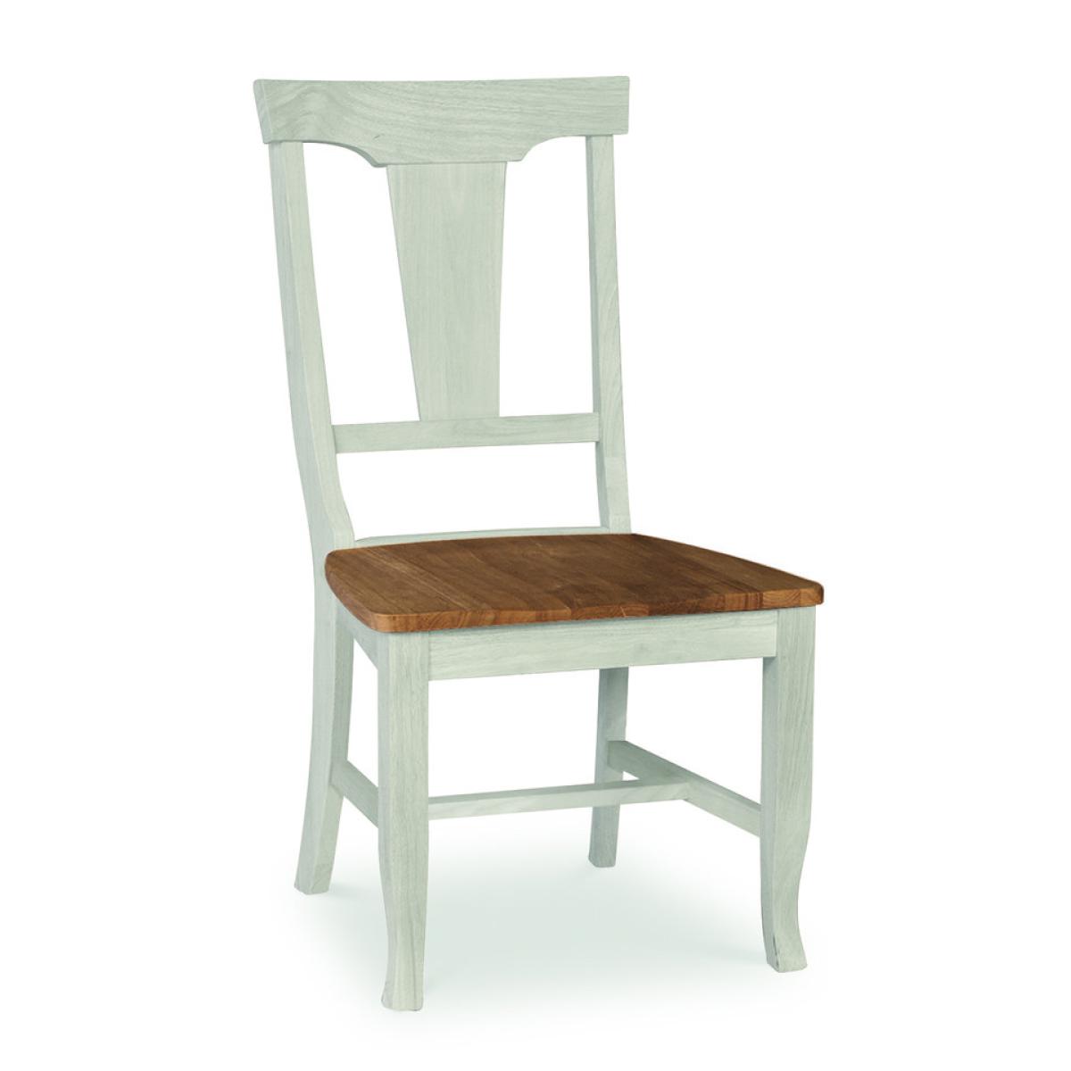 Vista Collection Panel Back Chair in Hickory & Shell - Image 2
