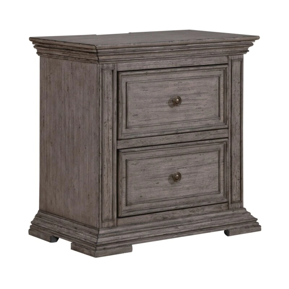 Big Valley 2 Drawer Night Stand w/ Charging Station - Image 2