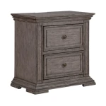 Big Valley 2 Drawer Night Stand w/ Charging Station - Image 2