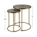 Aragon Nesting Tables, S/2, Gray - Image 10