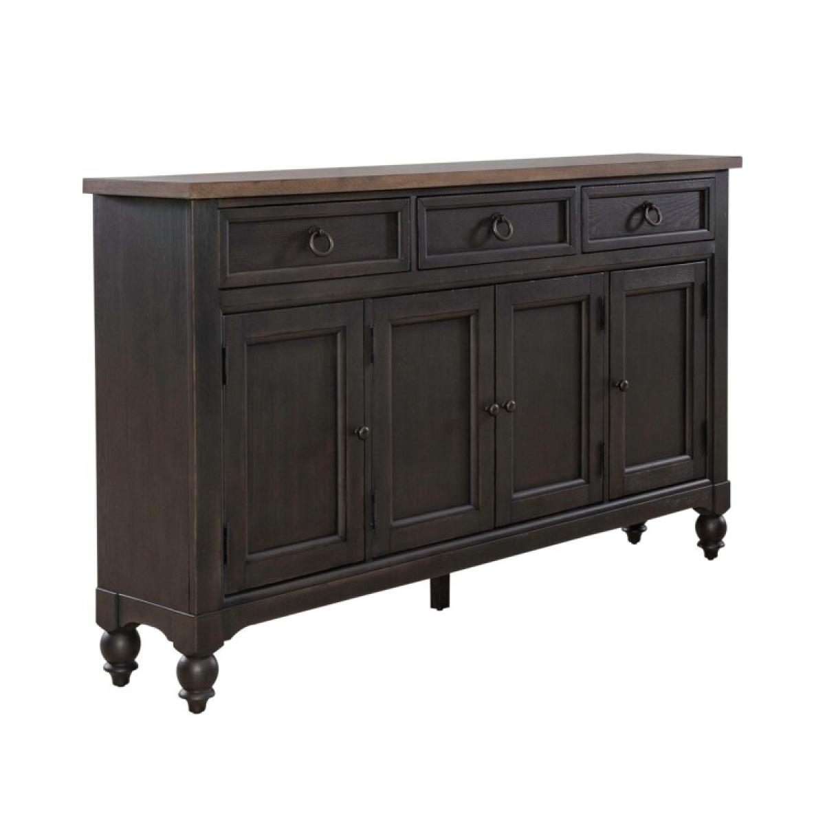 Americana Farmhouse Hall Buffet- Black - Image 2