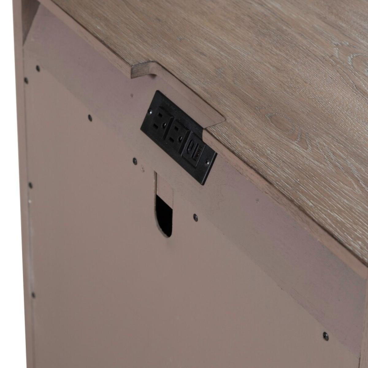 South Bend Open Nightstand w/ Charging Station - Image 11