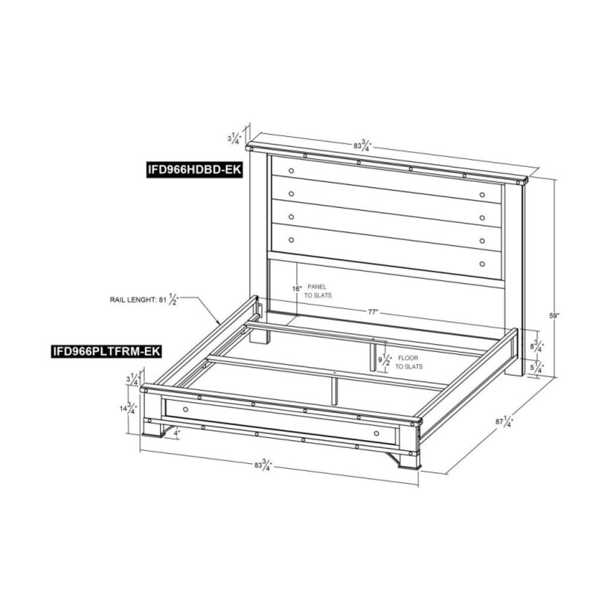 6/6 Low Profile Platform - Antique - Image 7