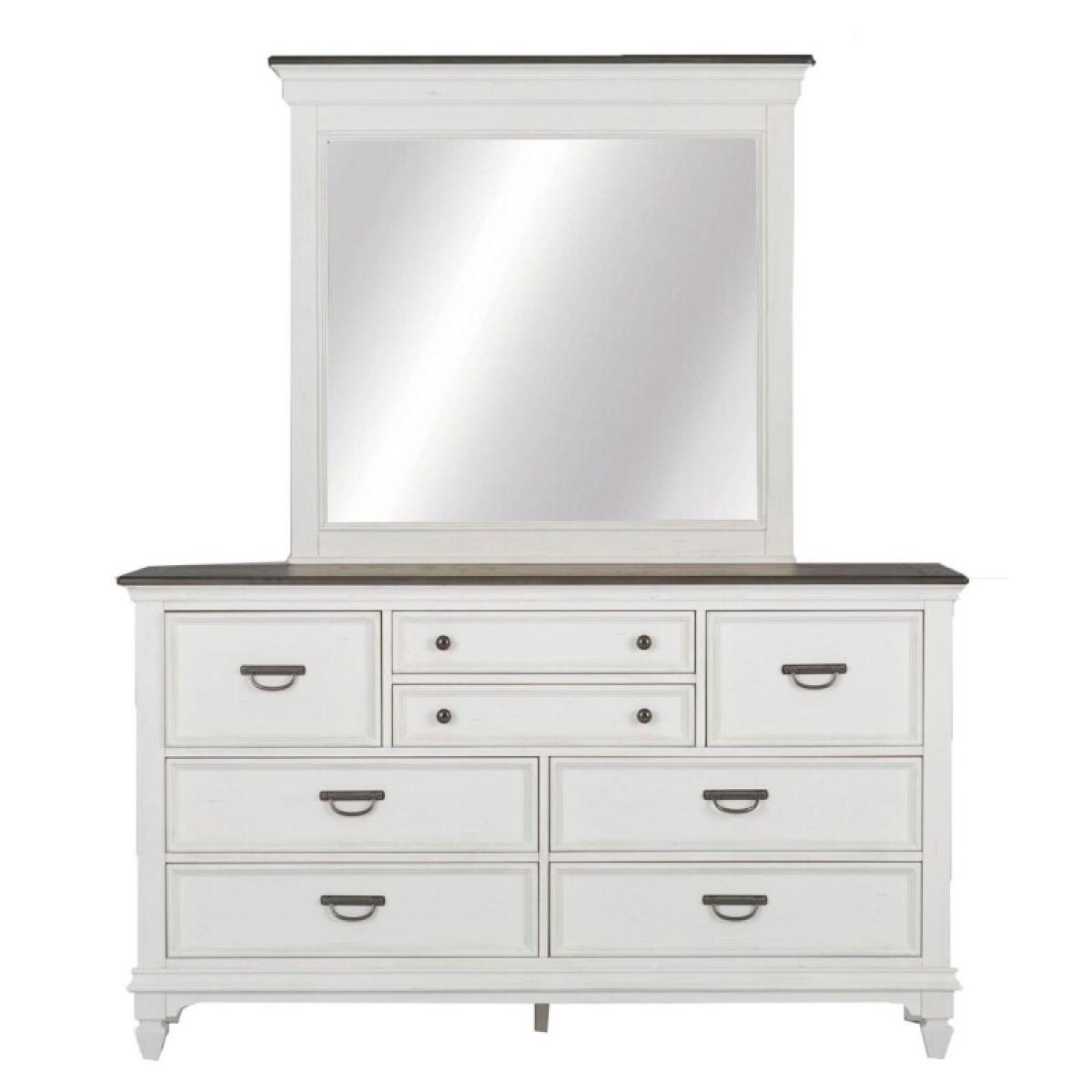 King California Panel Bed, Dresser & Mirror, Night Stand - Image 5