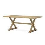 Farmhouse Live Edge Table Top w/ Farmhouse Trestle Base - T-3872TB - Image 26
