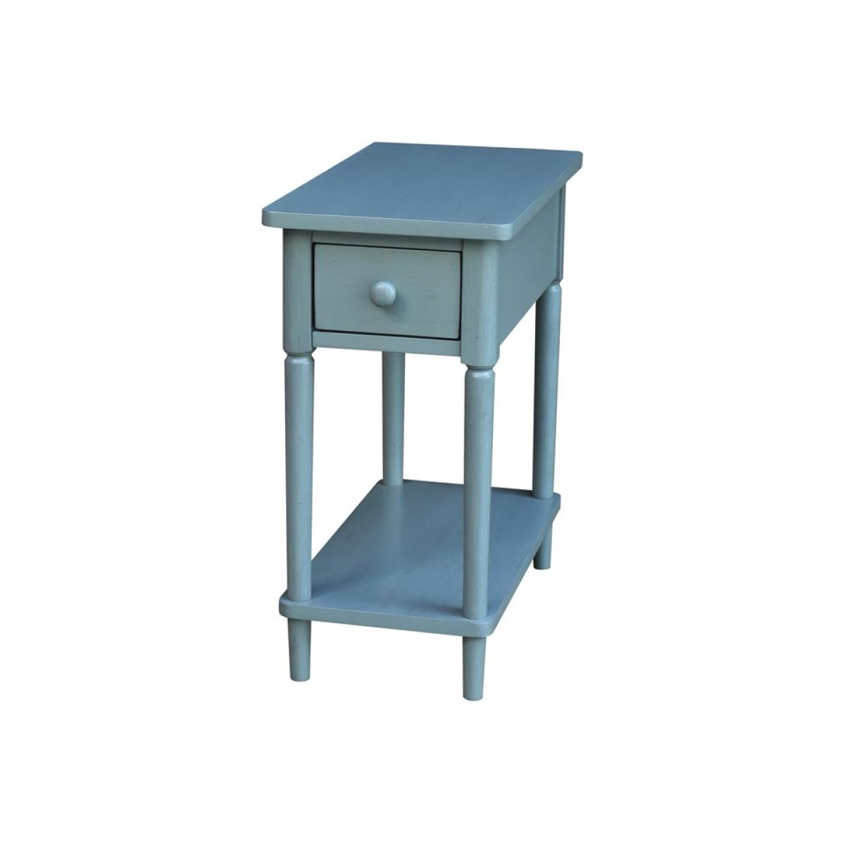 Destinations Collection - Narrow Side Table in Ocean Blue - Image 2