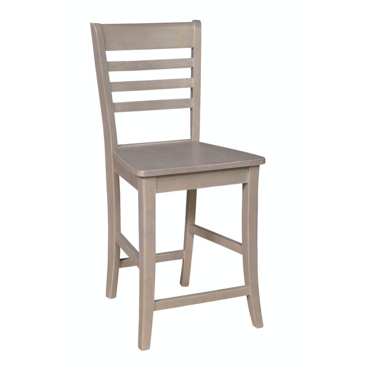 28d4a50c6fd01e804050cc872f75592e Cosmopolitan Collection - 24" Roma Stool in Taupe Gray - Image 1