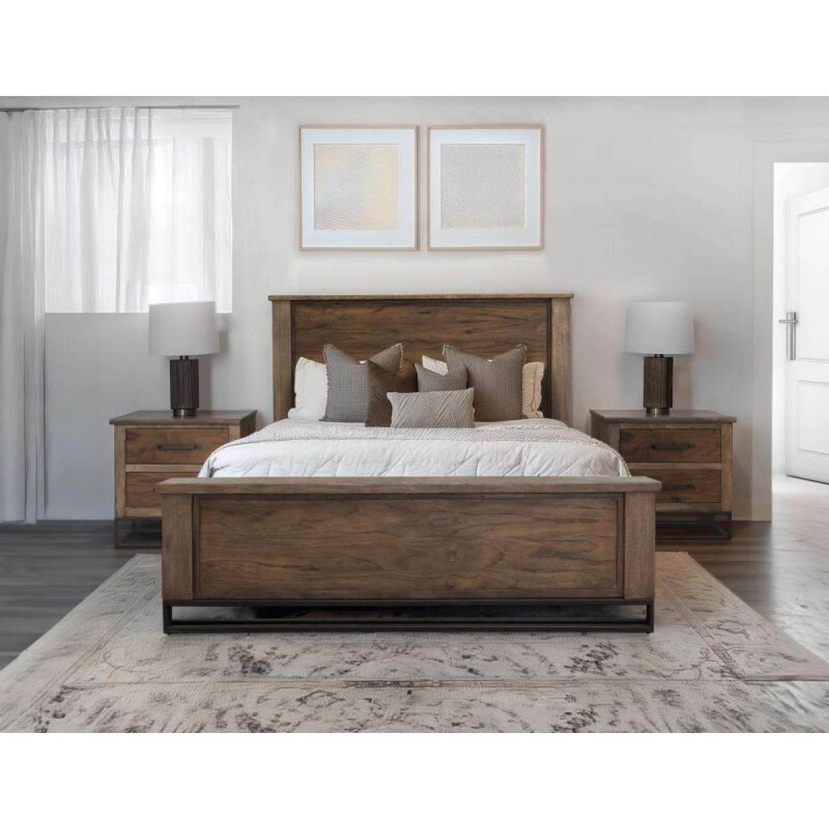 6/6 Headboard Eastern King - Natural Teca - Image 4