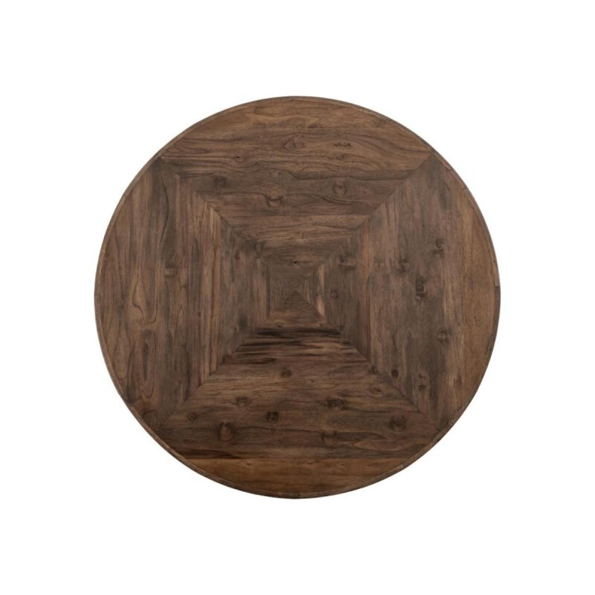 Round Table Top - Natural Teca - Image 5