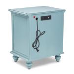 Monaco Bleu 2 Drawer Electrified Nightstand - Image 6