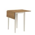 Dining Essentials - 22" Dropleaf Table in Hickory and Shell