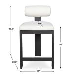 Bolster Back Outdoor Counter Stool - Image 16