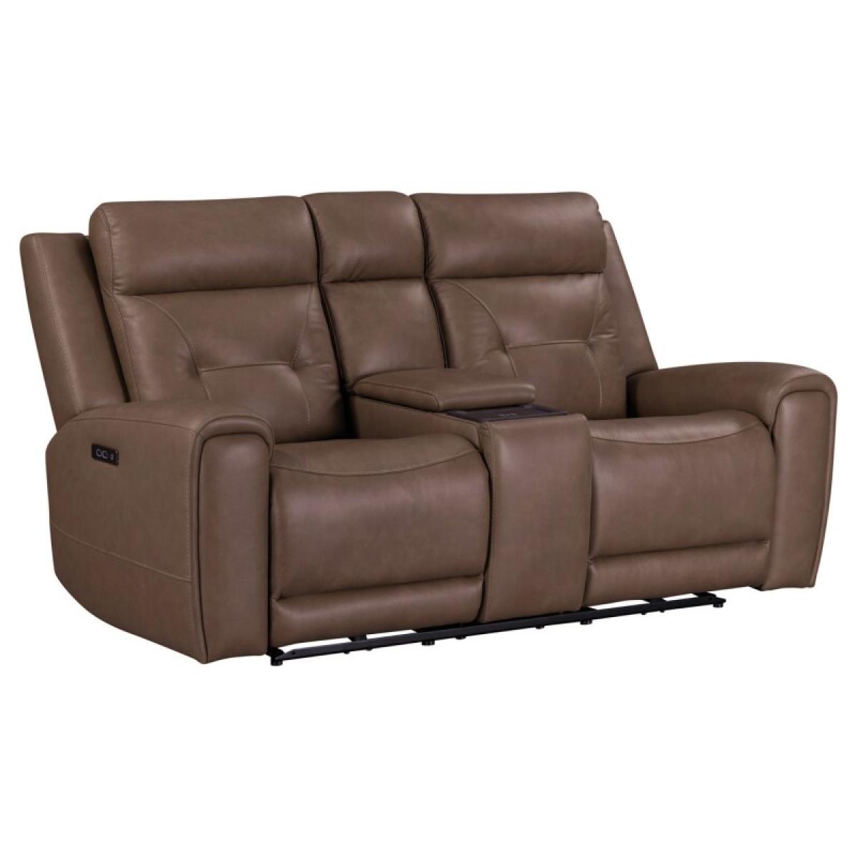 Beckham Loveseat w/ Console P2 & ZG - Image 4