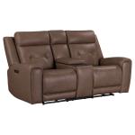 Beckham Loveseat w/ Console P2 & ZG - Image 4