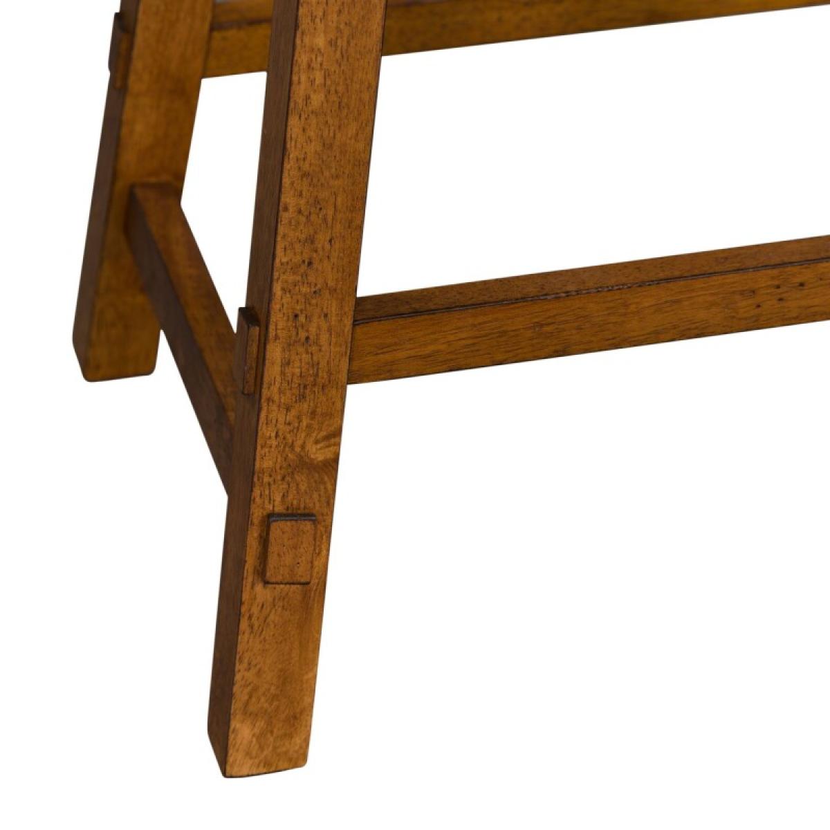 Creations 24 Inch Sawhorse Counter Stool - Tobacco (RTA) - Image 7