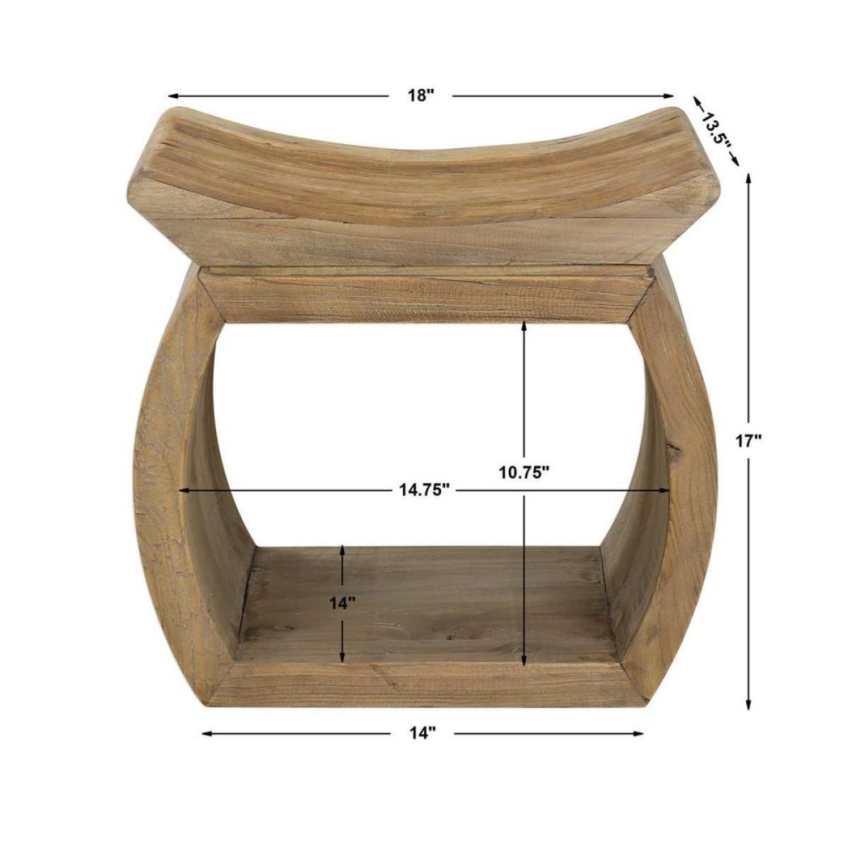 Connor Small Bench, Natural - Image 8