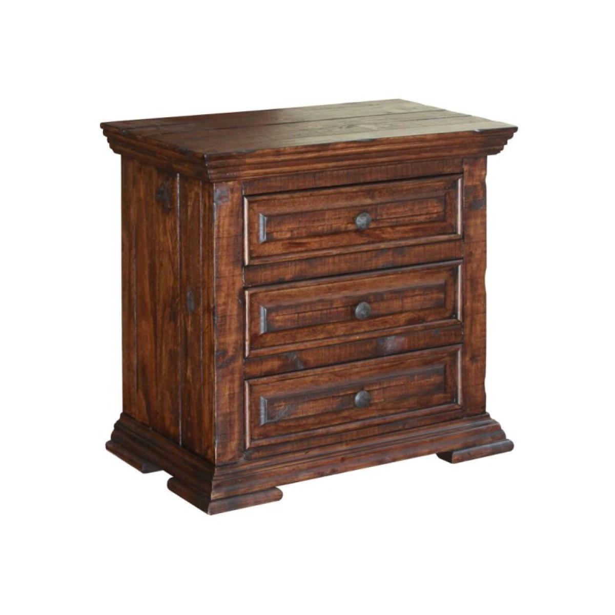 3 Drawer Nightstand - Terra - Image 2