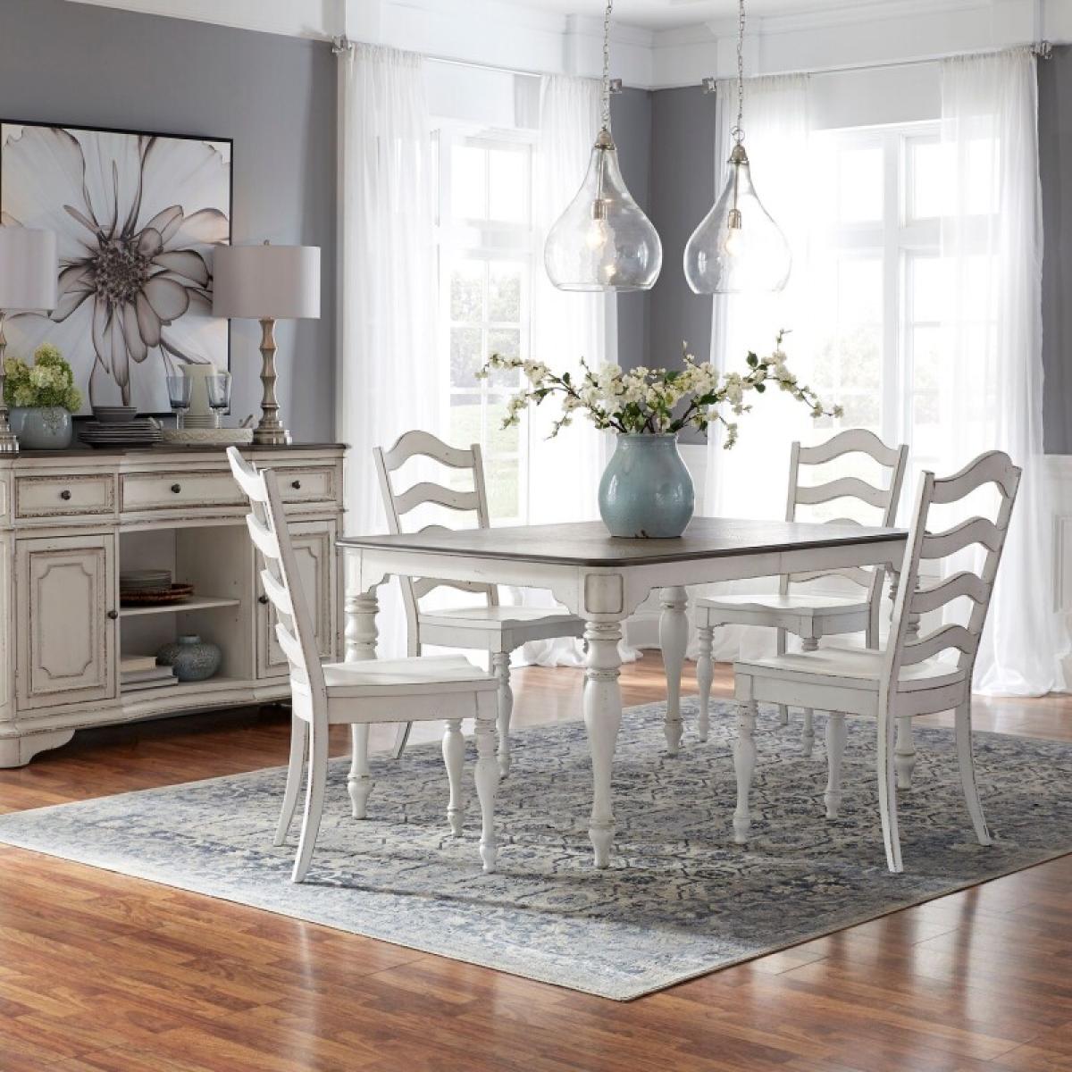 Magnolia Manor 5 Piece Leg Table Set - Image 2