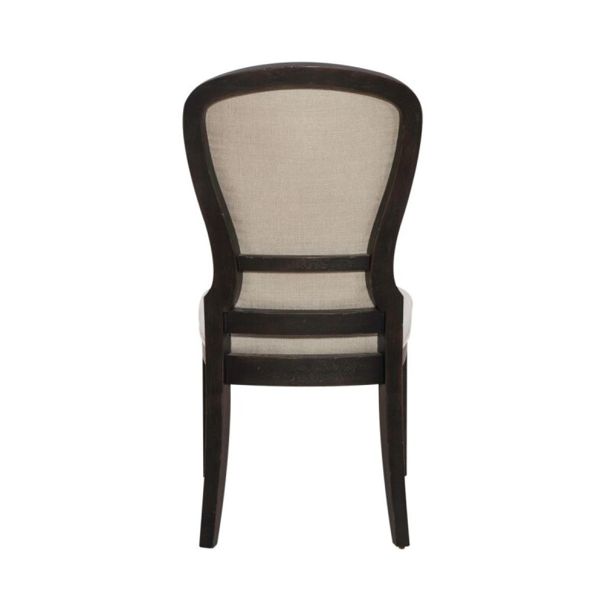 Americana Farmhouse Uph Tufted Back Side Chair - Black - Image 6