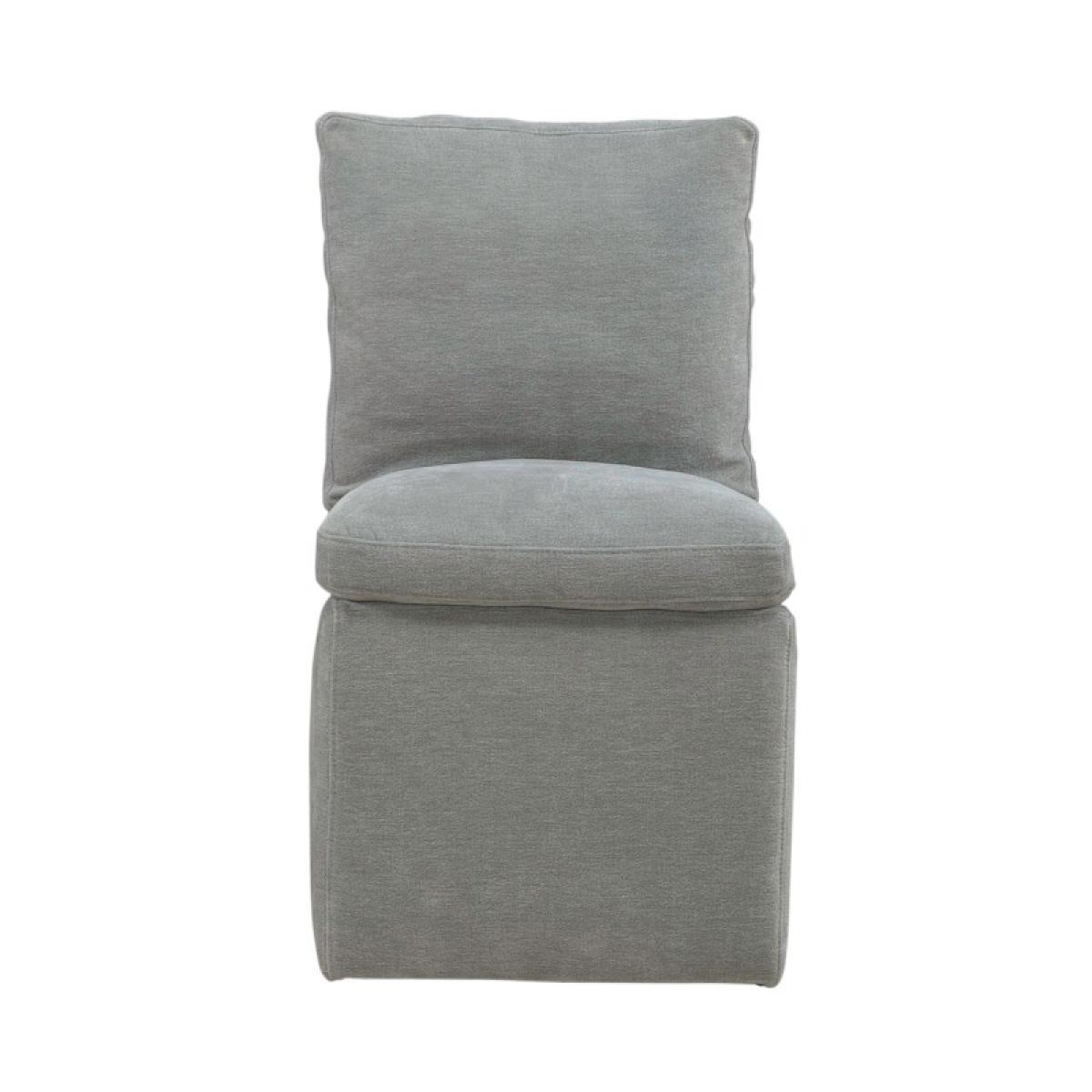 Accent Dining Chair w/ Casters - Sapphire - Image 6
