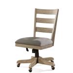 Wood Back Uph Desk Chair - Image 3