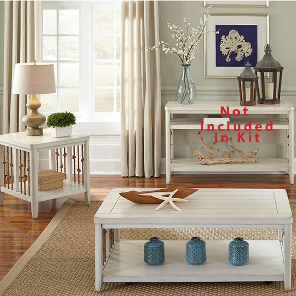 Dockside 3 Piece Set (1-Cocktail 2-End Tables) - Image 2